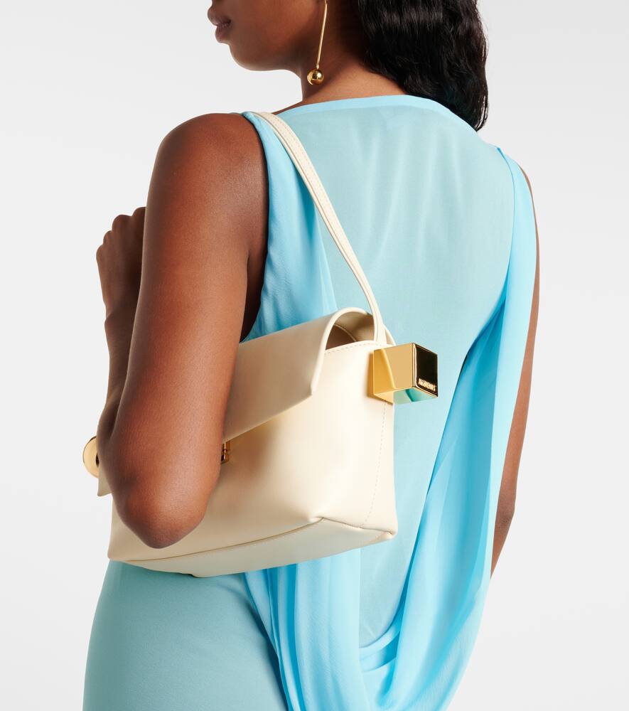 Jacquemus Le Rond Carr√É¬© leather shoulder bag