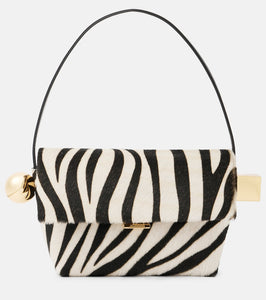 Jacquemus Rond Carr√É¬© calf hair shoulder bag. Shop Jacquemus Top-Handle Bags for women now.