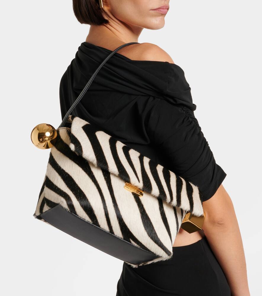 Jacquemus Rond Carr√É¬© calf hair shoulder bag