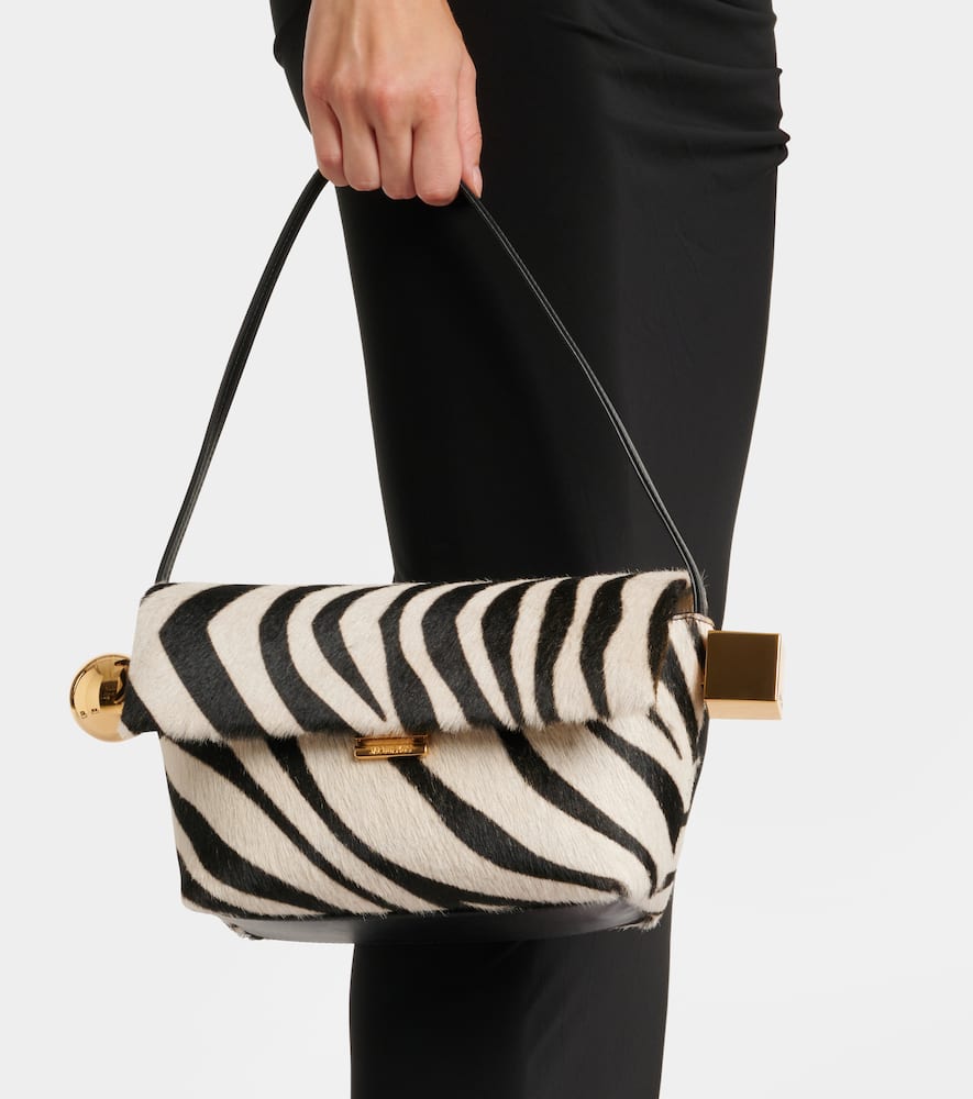 Jacquemus Rond Carr√É¬© calf hair shoulder bag
