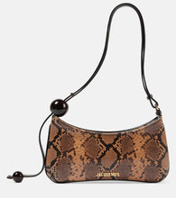 Jacquemus Le Bisou Perle snake-effect leather shoulder bag. Shop Jacquemus Shoulder Bags for women now.