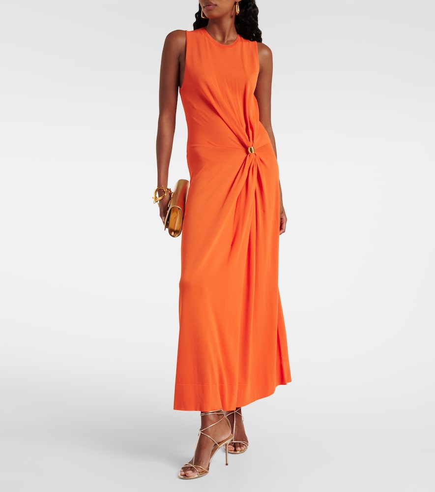 Altuzarra Saralien gathered jersey maxi dress