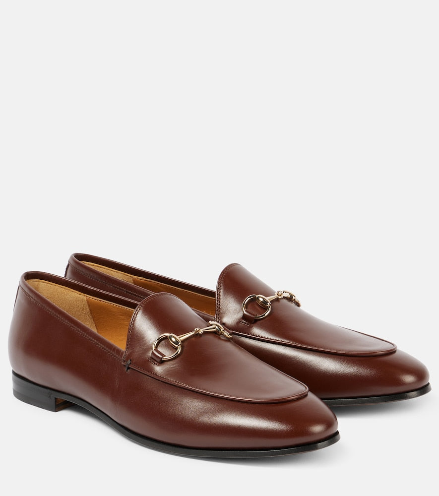 Gucci Jordaan Horsebit leather loafers - Gucci Jordaan 马衔扣皮革乐福鞋