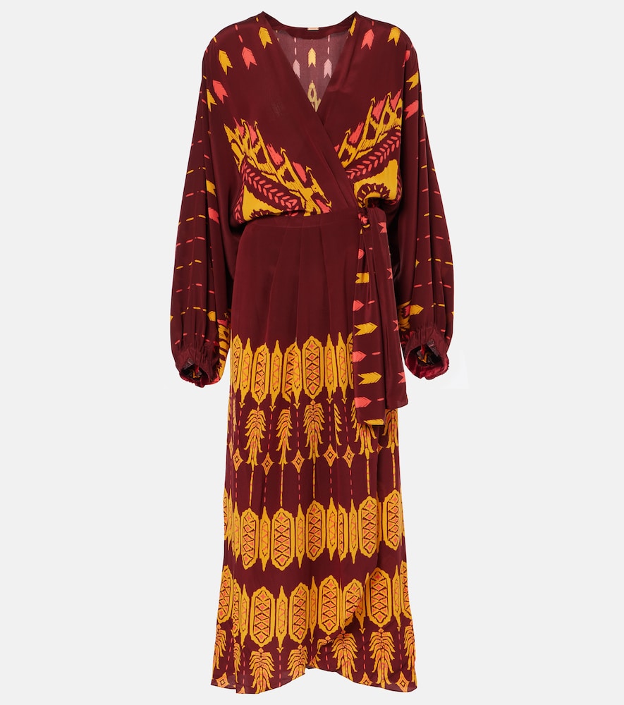 Johanna Ortiz Printed silk wrap dress. Johanna Ortiz 印花真丝裹身裙