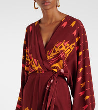 Johanna Ortiz Printed silk wrap dress