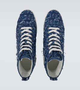 Christian Louboutin Louis denim high-top sneakers