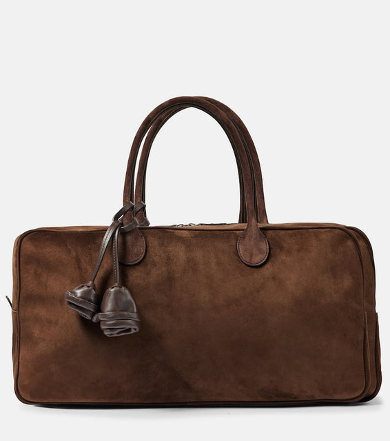 Magda Butrym Brigitte Large suede duffel bag. Shop Magda Butrym Tote Bags for women now.