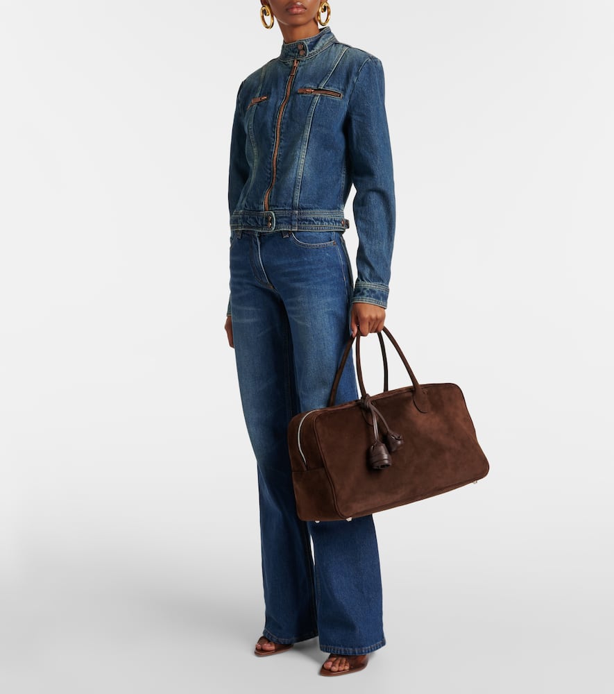 Magda Butrym Brigitte Large suede duffel bag