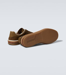 Loro Piana Tennis Walk suede sneakers