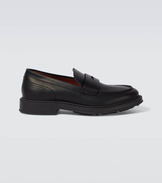 Loro Piana Travis leather penny loafers