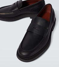 Loro Piana Travis leather penny loafers