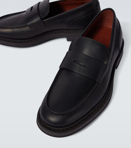 Loro Piana Travis leather penny loafers