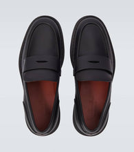 Loro Piana Travis leather penny loafers