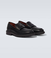 Loro Piana Travis leather penny loafers