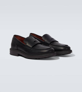 Loro Piana Travis leather penny loafers