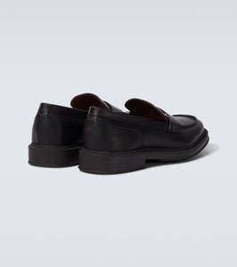 Loro Piana Travis leather penny loafers