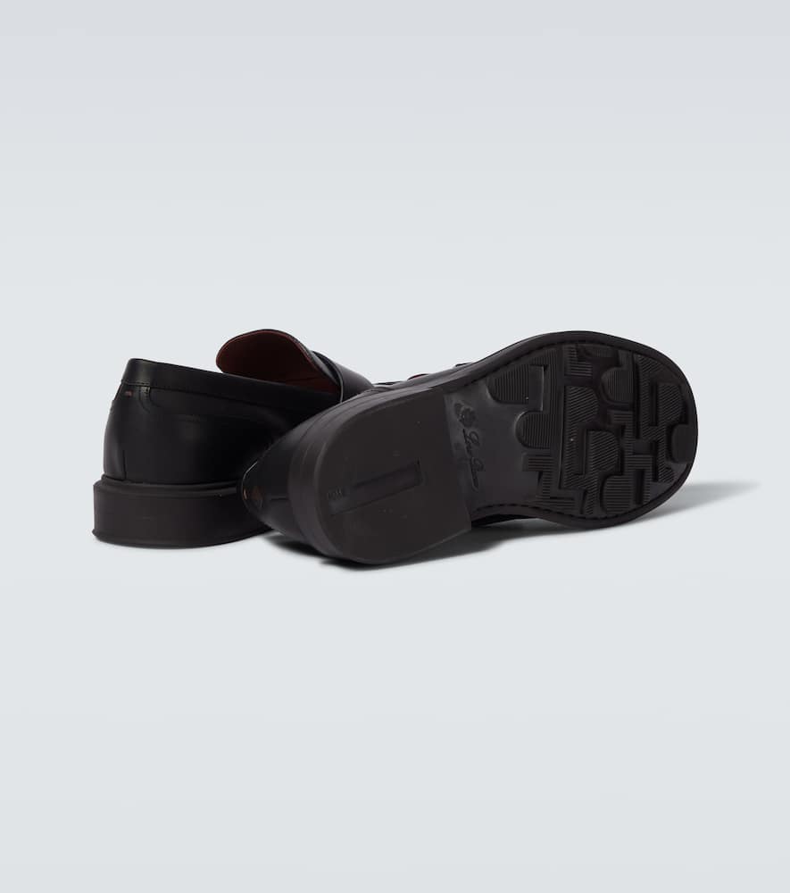 Loro Piana Travis leather penny loafers
