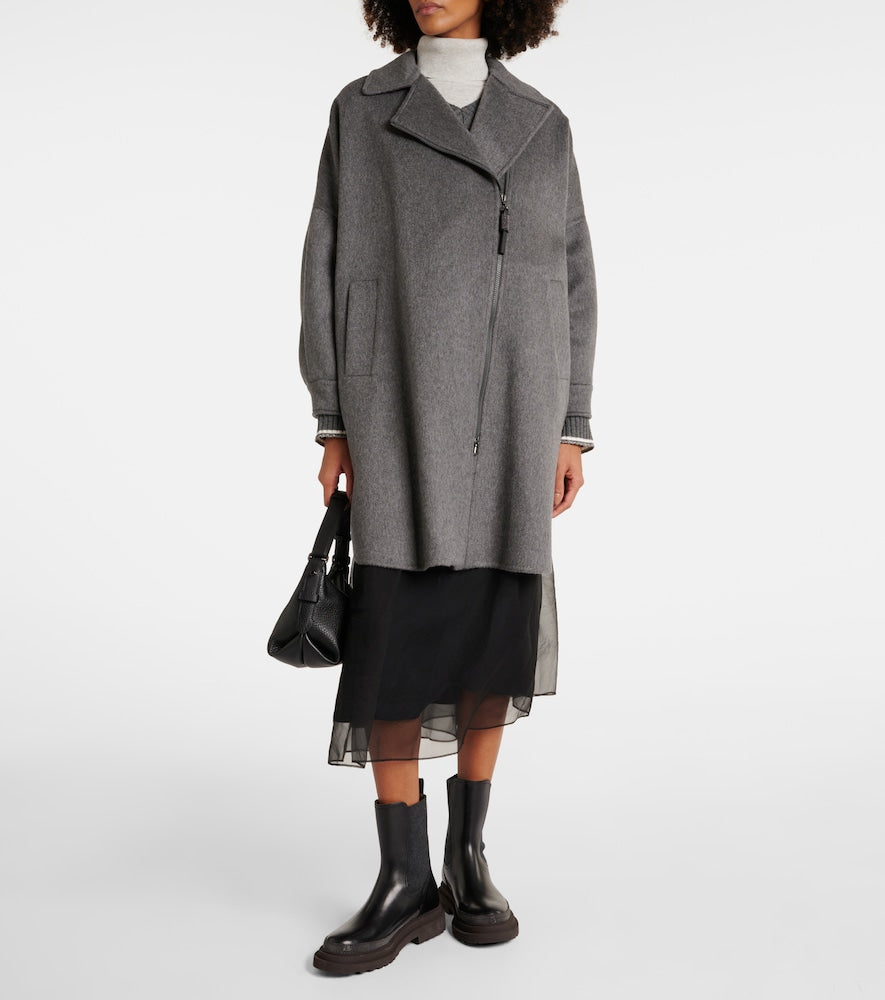 Brunello Cucinelli Oversized cashmere car coat