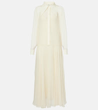 Chloe Silk chiffon shirt dress. Chloe 真丝雪纺衬衫裙