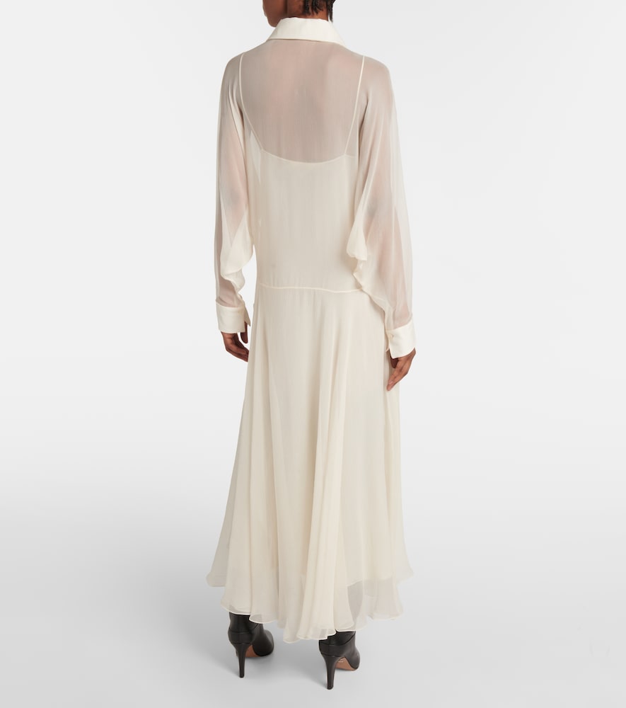 Chloe Silk chiffon shirt dress