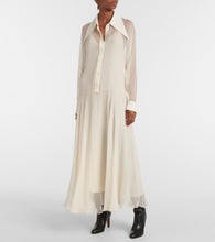 Chloe Silk chiffon shirt dress
