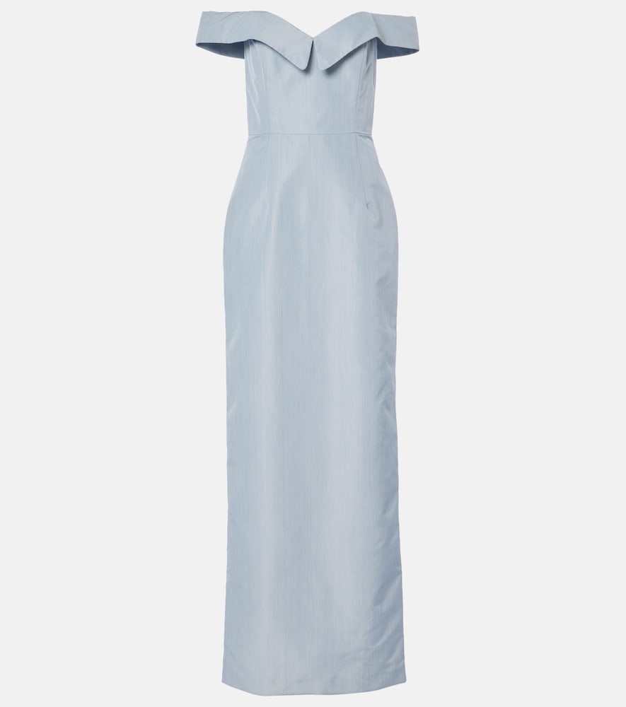 Markarian Sarika off-shoulder taffeta gown. Markarian Sarika 露肩塔夫绸礼服