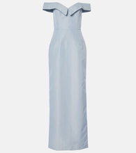 Markarian Sarika off-shoulder taffeta gown. Markarian Sarika 露肩塔夫绸礼服