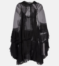 Chloe Ruffled silk chiffon minidress