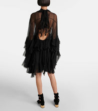 Chloe Ruffled silk chiffon minidress