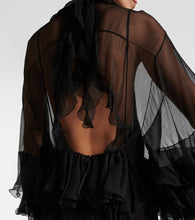 Chloe Ruffled silk chiffon minidress