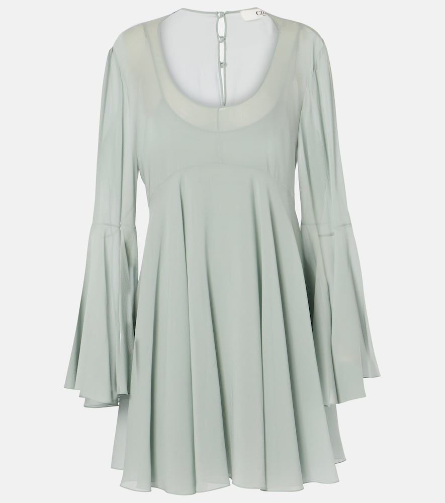 Chloe Silk chiffon minidress. Chloe 真丝雪纺迷你连衣裙