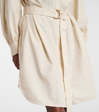 Chloe Belted cotton midi dress