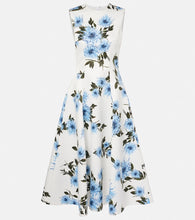 Emilia Wickstead Mara floral taffeta faille midi dress. Emilia Wickstead Mara 花卉塔夫绸罗缎中长连衣裙