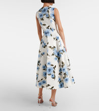 Emilia Wickstead Mara floral taffeta faille midi dress
