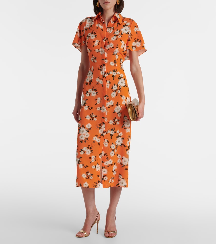 Emilia Wickstead Florencia floral  georgette shirtdress