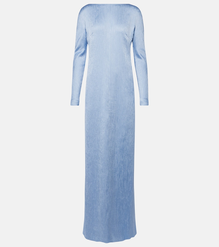 Emilia Wickstead Uriela plisse√å¬Å satin gown. Emilia Wickstead Uriela 褶裥缎面礼服