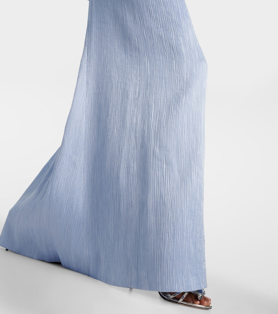 Emilia Wickstead Uriela plisse√å¬Å satin gown
