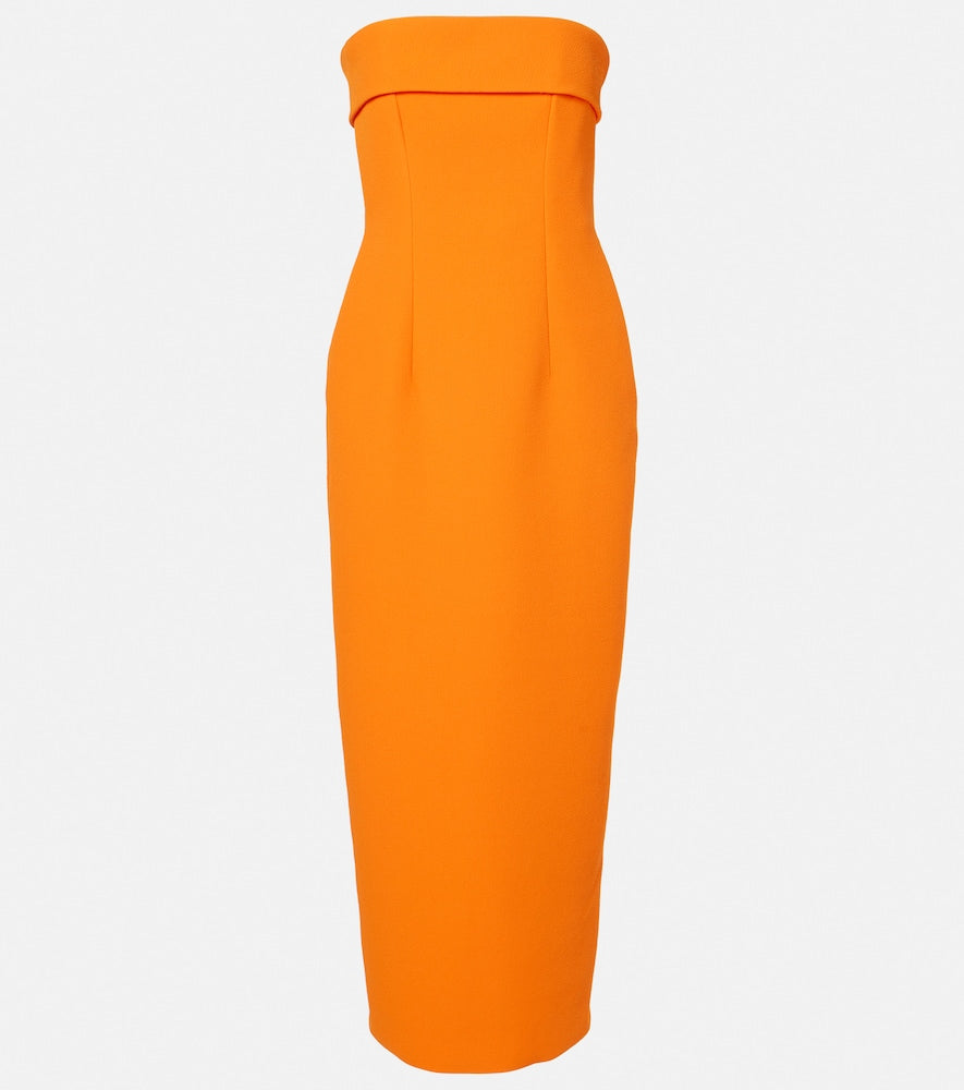 Emilia Wickstead Keeley strapless  midi dress. Emilia Wickstead Keeley 无肩带中长连衣裙