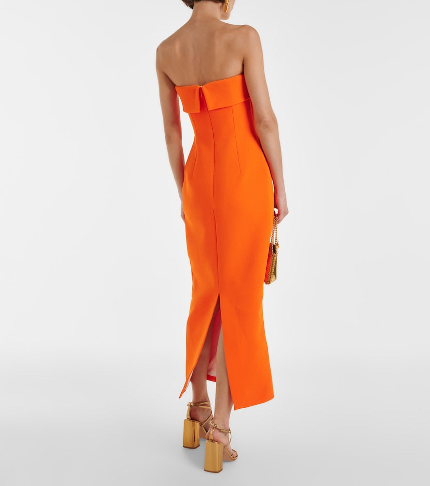 Emilia Wickstead Keeley strapless  midi dress