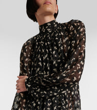 Chloe Floral silk chiffon midi dress