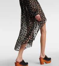 Chloe Floral silk chiffon midi dress