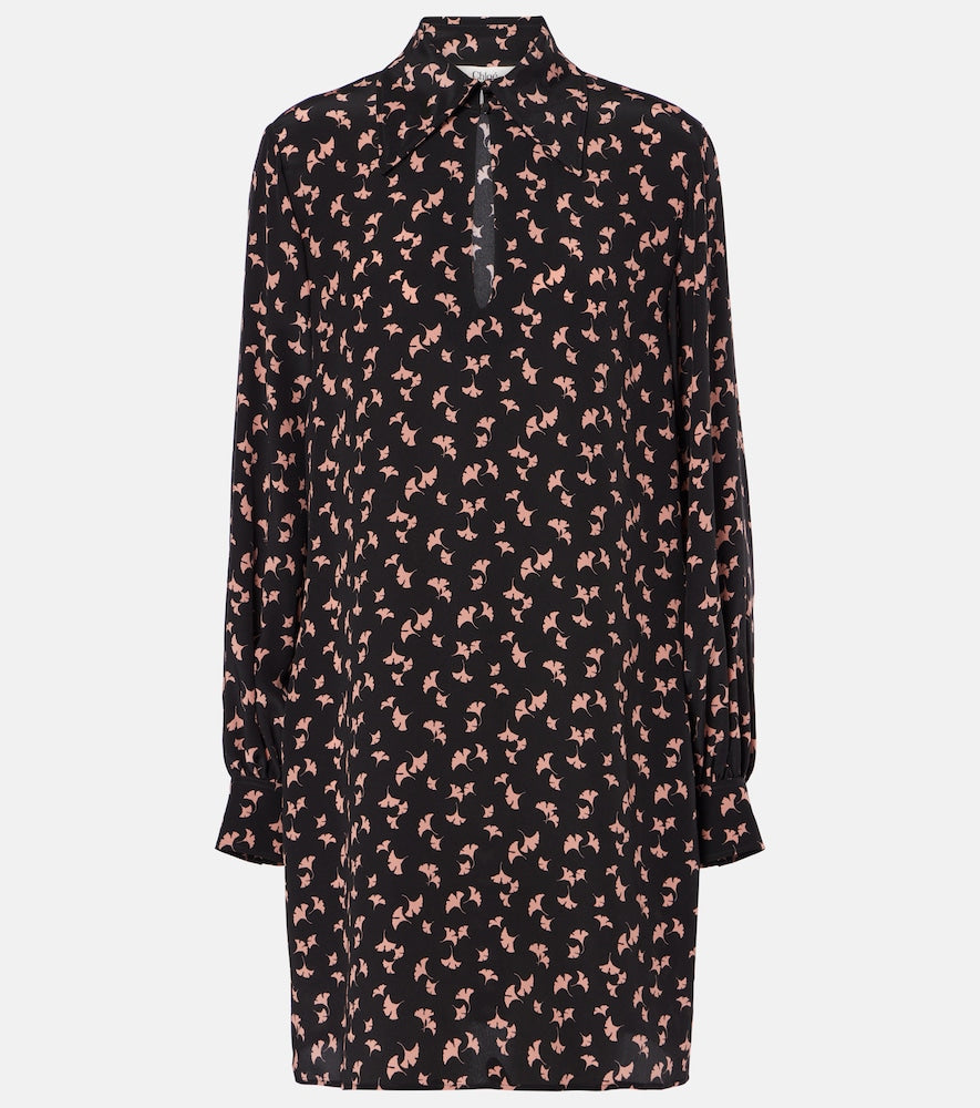 Chloe Floral silk chiffon minidress. Chloe Floral 真丝雪纺迷你连衣裙