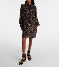 Chloe Floral silk chiffon minidress