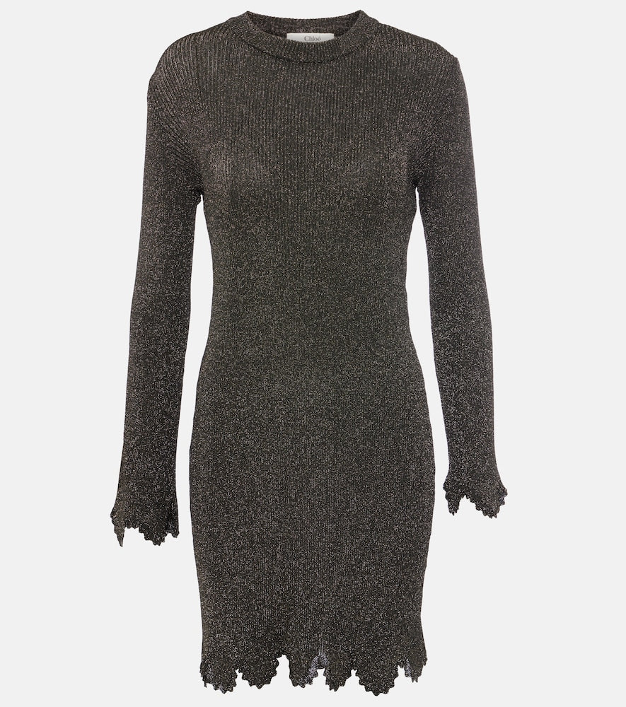 Chloe Scalloped sweater dress. Chloe 扇形边针织连衣裙