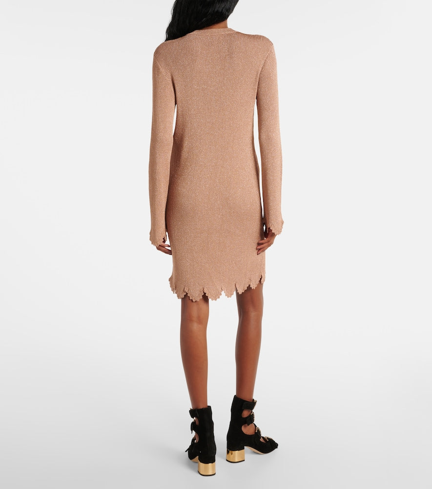 Chloe Scalloped sweater dress