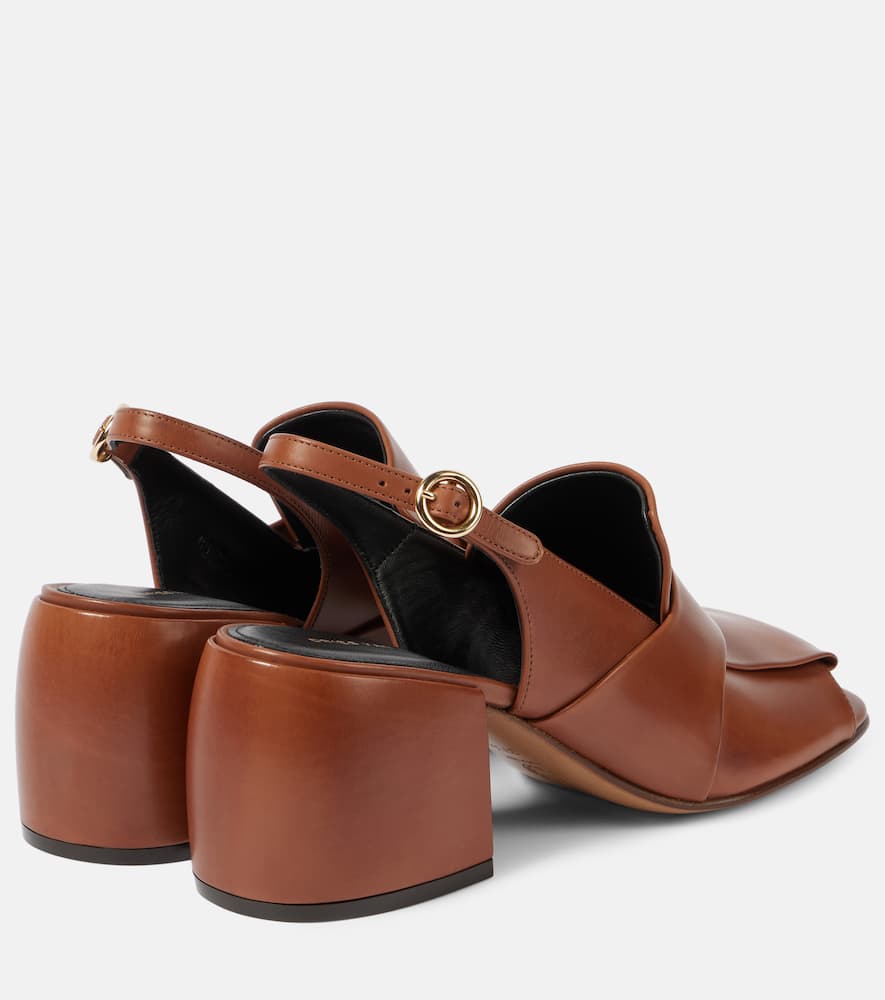 Dries Van Noten Leather slingback mules