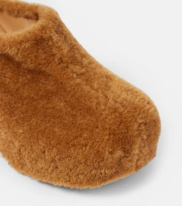 Dries Van Noten Faux fur clogs