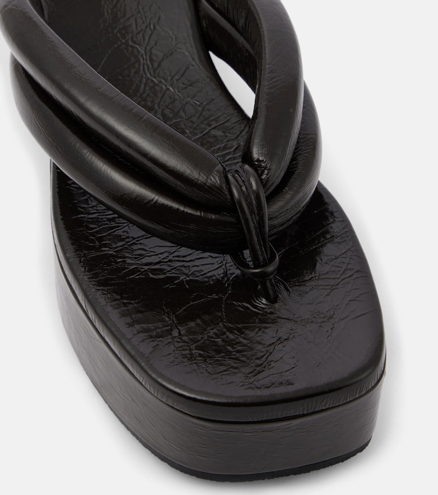 Dries Van Noten Leather platform sandals