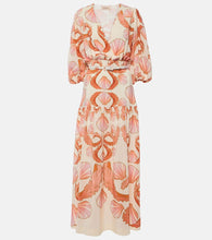 Adriana Degreas Seashell silk maxi dress