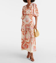 Adriana Degreas Seashell silk maxi dress